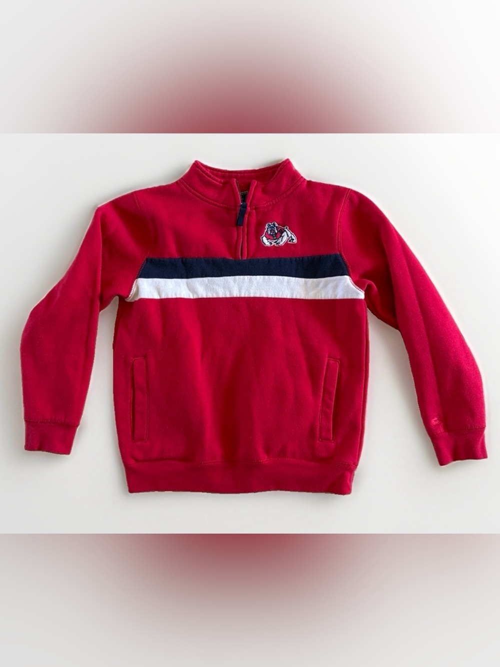Fresno State Bulldogs Youth Quarter Zip Pullover Size S